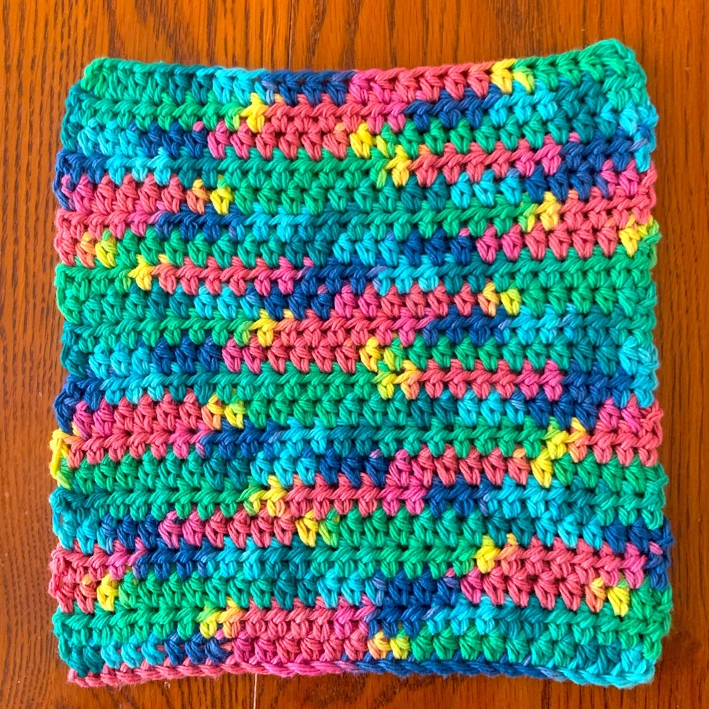 Handmade crocheted wash cloth/potholder/hot pad